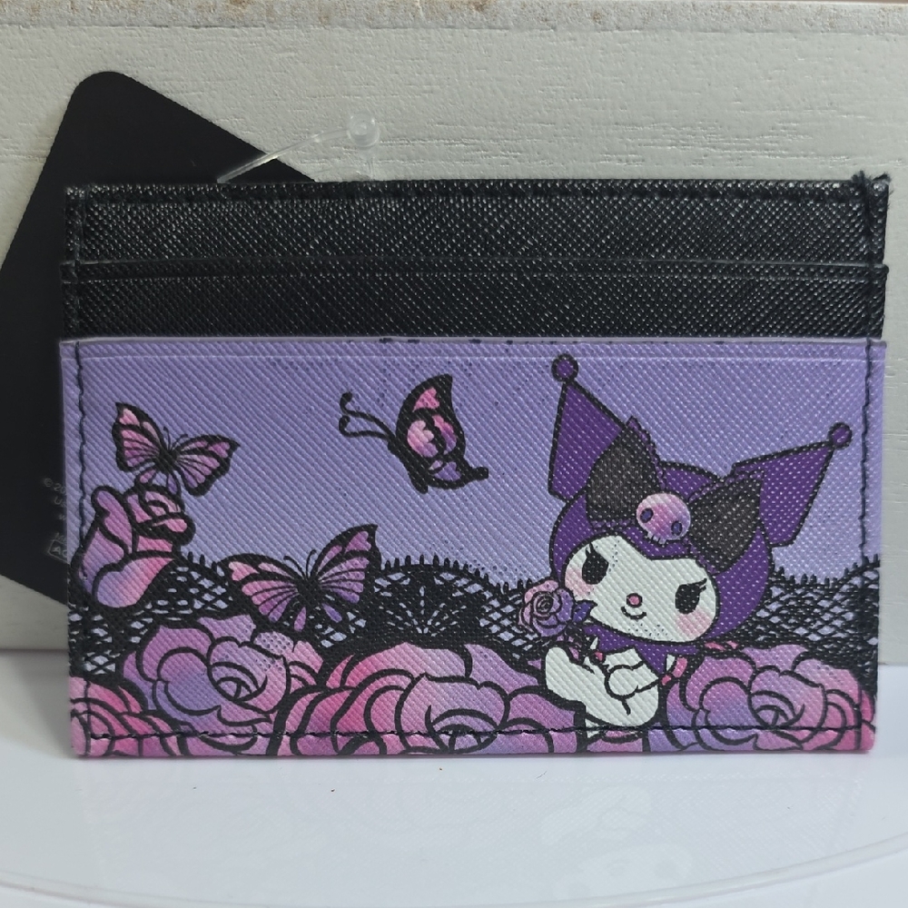 Sanrio Kuromi Lavender and Pink Floral Card Sleeve